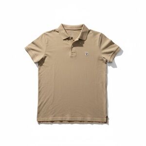 Men’s Medium American Eagle Polo Shirt Tan Beige Slim Fit